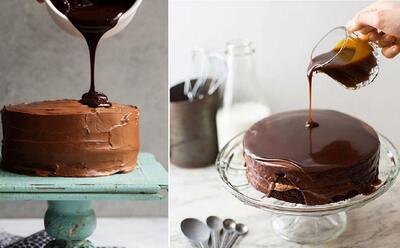 با گاناش شکلاتی کیک هات رو لاکچری و حرفه ای درست کن / طرز تهیه با چند روش ساده