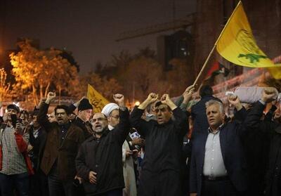 تجمع مردم تهران در حمایت از عملیات سپاه علیه اسرائیل - تسنیم
