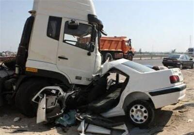 یک کشته و 3 مصدوم حاصل تصادف کامیون و سمند - تسنیم
