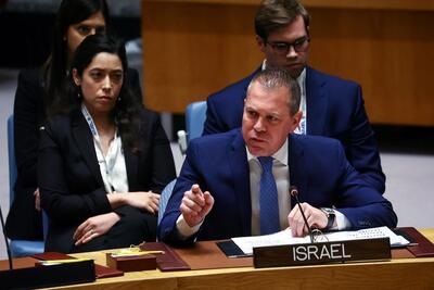 درخواست نماینده اسرائیل در شورای امنیت برای فعال‌سازی مکانیزم ماشه علیه ایران (فیلم)