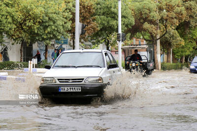 اولین تصاویر از بارش‌های سیل‌آسا در کرمان
