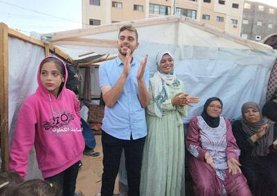 عشق دوران جنگ؛ مراسم ازدواج زوج جوان فلسطینی در غزه+ تصاویر