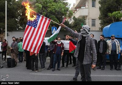 تجمع اعتراضی مقابل سفارت اردن- عکس خبری تسنیم | Tasnim