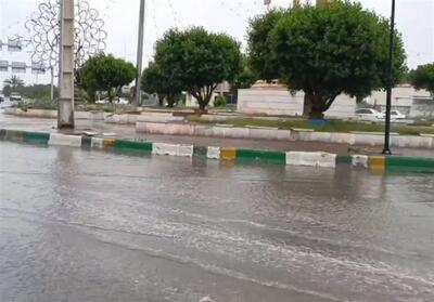 آبگرفتگی معابر در پی بارندگی شدید در دلگان- فیلم دفاتر استانی تسنیم | Tasnim