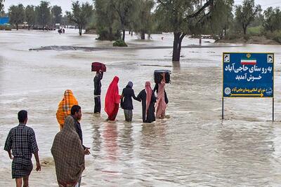 سیل در سیستان و بلوچستان؛ قطع برق و مسدود شدن راه ۱۵۴ روستا