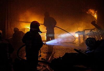 ببینید | آتش سوزی مرگبار در شرق تهران