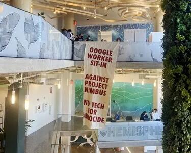 دستگیری ۹ کارمند گوگل به دلیل اعتراض به قرارداد با اسرائیل