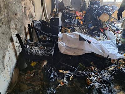 مرگ مرد ۶۰ ساله در حریق خانه‌ای در محله مجیدیه