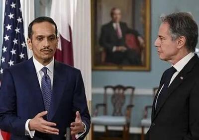 رایزنی وزیران خارجه آمریکا و قطر با محوریت تحولات منطقه