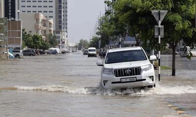 دبی زیر آب رفت/ وضعیت باورنکردنی فرودگاه دبی پس از بارندگی‌های شدید/ویدئو