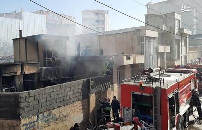 فیلم/ آتش‌سوزی منزل مسکونی در کرمانشاه