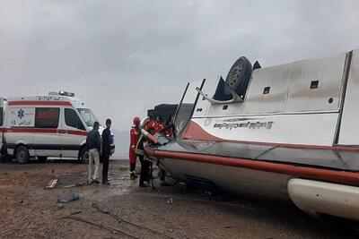 اسامی مصدومان حادثه واژگونی اتوبوس بندرعباس در یزد اعلام شد