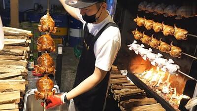 پخت متفاوت چلو کباب مرغ هیزمی توسط آشپز مشهور کره جنوبی (فیلم) | شبکه اطلاع‌ رسانی طلا و ارز