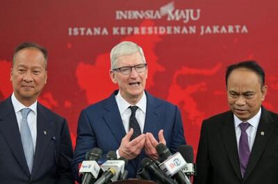 مدیرعامل اپل از احتمال سرمایه‌گذاری و ساخت کارخانه در اندونزی خبر داد | شبکه اطلاع‌ رسانی طلا و ارز