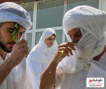 (تصاویر) تشریفات خاص برگزاری جشن عروسی صائبین مندایی