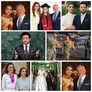 با پادشاه اردن و همسر و فرزندانش آشنا شوید؛ از ازدواج های پسران تا دختر خلبان+تصاویر