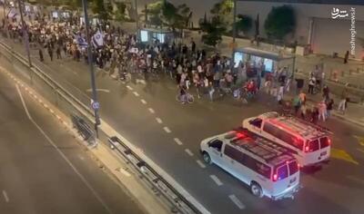 فیلم/ تظاهرات علیه نتانیاهو امروز هم ادامه یافت