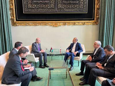 وزیر امور خارجه اردن با امیرعبداللهیان دیدار کرد