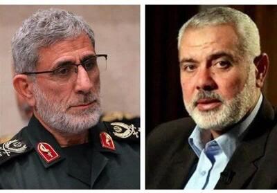سردار قاآنی به رئیس دفتر سیاسی جنبش حماس پیام داد