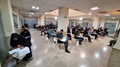 آزمون آلمپیاد دانشجویی استعدادهای درخشان در قزوین برگزار شد 