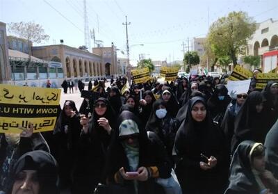 راهپیمایی مردم کرمانشاه در حمایت از غزه و عملیات سپاه - تسنیم