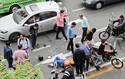 سهم بالای عابران پیاده تهران در تصادفات رانندگی