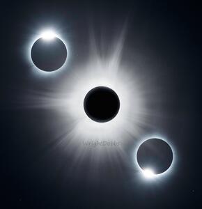 تصویر روز ناسا: حلقه‌های الماس در آسمان