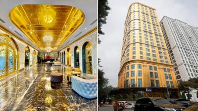 (تصاویر) اولین «هتل طلایی» در جهان که همه چیز آن طلای ۲۴ عیار دارد