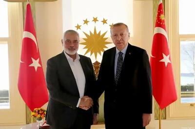 هنیه و اردوغان در استانبول دیدار کردند