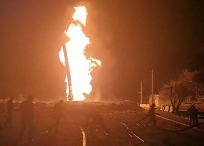 ببینید | اولین تصاویر از وقوع انفجار در یک مقر نظامی در استان بابل عراق