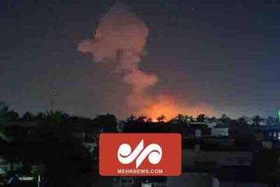 انفجار در یک پایگاه نظامی در بغداد +فیلم