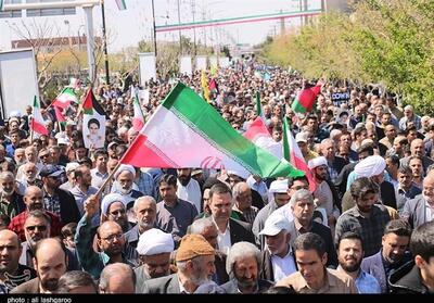 راهپیمایی سمنانی‌ها در حمایت از عملیات وعده صادق- فیلم دفاتر استانی تسنیم | Tasnim