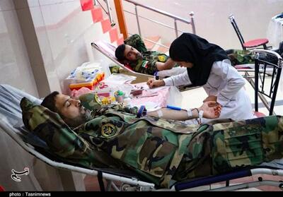 اهدای خون در 7 پایگاه قرارگاه جنوب‌شرق ارتش کرمان+تصویر - تسنیم