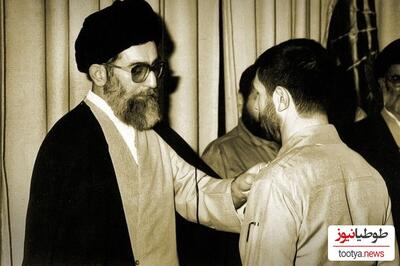 (تصویر) حضور رهبر انقلاب در کنار پیکر شهید صیاد شیرازی