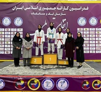 قهرمانان سه وزن نخست کاراته دختران زیر ۲۱ سال کشور معرفی شدند.
