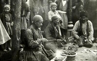 تصاویر نادر از حال و هوای بازار تهران در دوره قاجار/ ویدئو