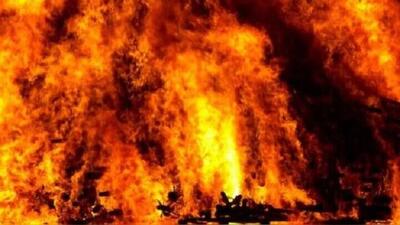 فیلم/ آتش‌سوزی هولناک بازار قدیم بندرعباس