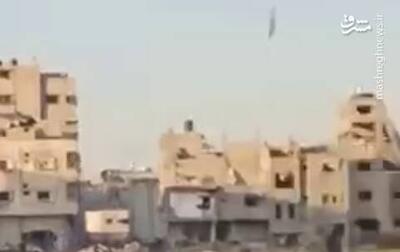 فیلم/ لحظه حمله رژیم صهیونیستی به منطقه التفاح در شرق غزه