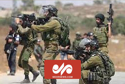 لحظه شهادت یک مبارز فلسطینی در عملیات امروز در الخلیل