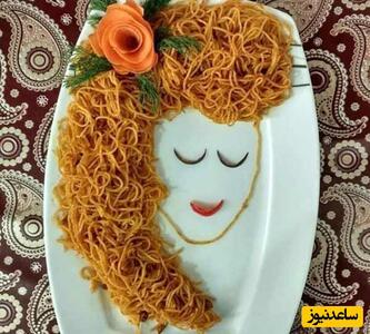 خلاقیت تحسین برانگیز مادر ایرانی برای علاقه‌مند کردن کودکش به خوردن ماکارونی با این تزئینات خاص و بچه پسند+عکس/ مادر نیست که جواهره