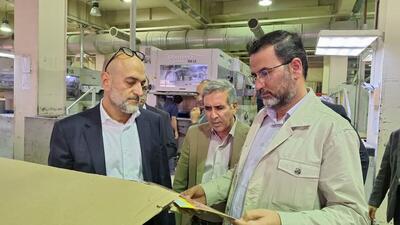 معاون وزیر صمت از چند واحد صنعتی در قزوین بازدید کرد
