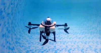 پهپادی منحصربه‌فرد با قابلیت پرواز و حرکت زیر آب!