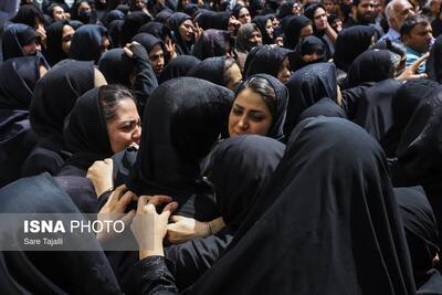 (تصاویر) تشییع و تدفین آخرین شهید حمله تروریستی کرمان