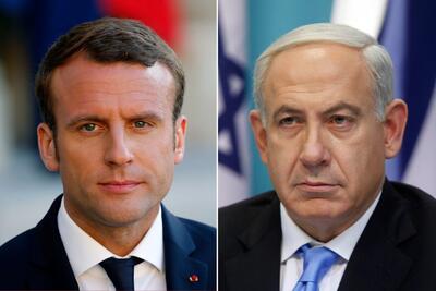 گفت‌وگوی تلفنی مکرون با نتانیاهو درباره بحران خاورمیانه