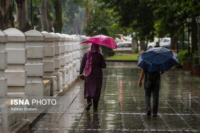 بارش باران در تهران/ کاهش محسوس دما از فردا