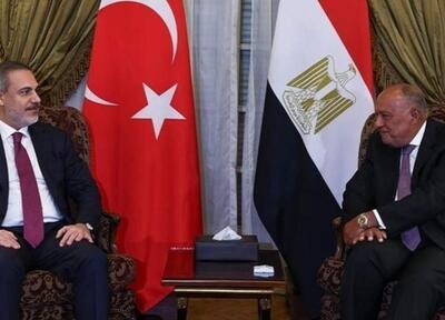 غزه، لیبی و سودان، محور رایزنی وزرای خارجه ترکیه و مصر در آنکارا
