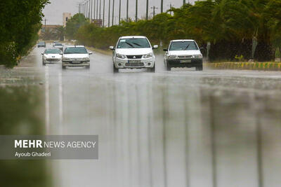 بارش شدید بهاری باران و تگرگ در شهرستان اهر