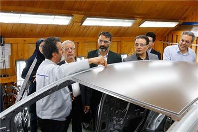 عصر خودرو - بازدید مدیران ارشد مخابرات منطقه البرز از خطوط تولید سایپا