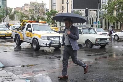 (تصاویر) بارش باران بهاری در تهران