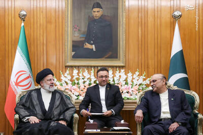 عکس/ دیدار حجت الاسلام رئیسی با رئیس جمهور پاکستان